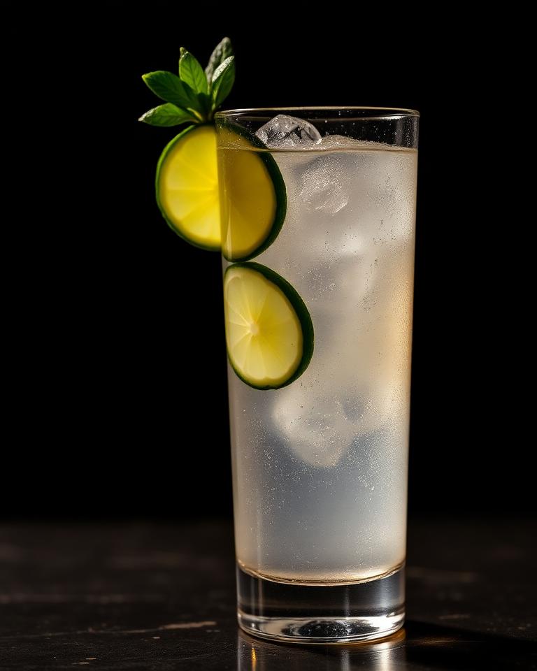 Gin Cooler signature cocktail at Sola Nails